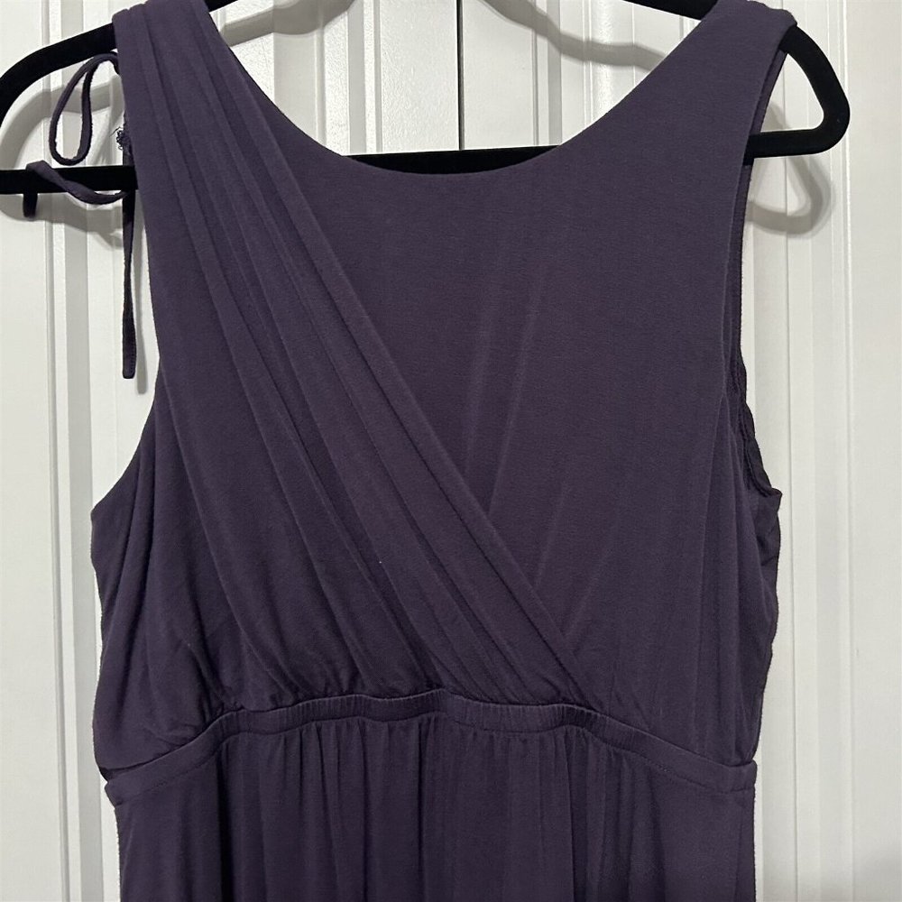 SOMA Dress Women's Purple Wrap Sleeveless Size Medium - Picture 7 of 9